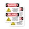 Signmission Do Not Store Flammable Materials Bilingual Danger Sign, Vinyl Decal, 7in W x 10in L, 2PK OS-2PACK-DS-D-710-VS-1174 - alternate 1